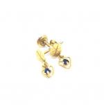 Brinco em ouro amarelo 18k com zirconia - 2BPD0019
